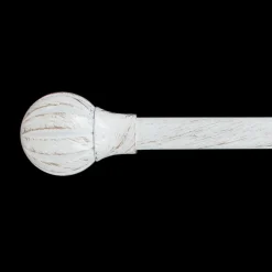 Tringle À Rideau, Barre Et Support|LUANCE Kit de tringle extensible (L210 - L380 cm / D19 mm) Touch of Zen et Or Blanc