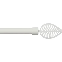 Tringle Plafond|Tringle À Rideau, Barre Et Support|LUANCE Kit de tringle rideau extensible (L120 - L210 cm / D19 mm) Amazonia mat Blanc