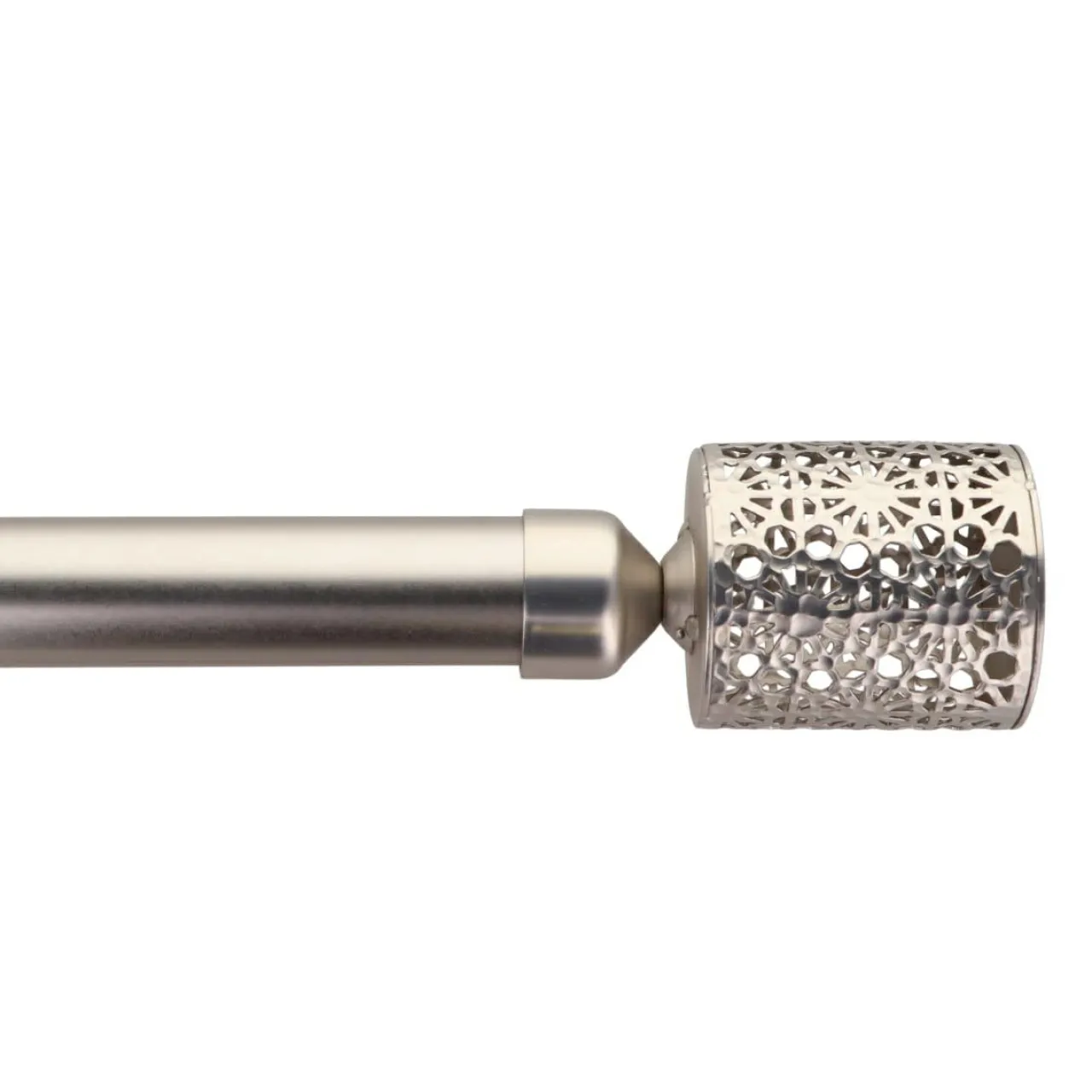 Tringle Plafond|Tringle À Rideau, Barre Et Support|LUANCE Kit de tringle rideau extensible (L210 - L380 cm / D28 mm) Photophore Argent