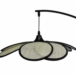Lampadaire|EMINZA Lampadaire design pétale (H156 cm) Teruel Noir