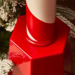 Personnage, Objet Grand Format|Déco Et Objet De Noël|KAEMINGK Lampadaire double illuminé 66 LED (H188 cm) Noël Magique Rouge