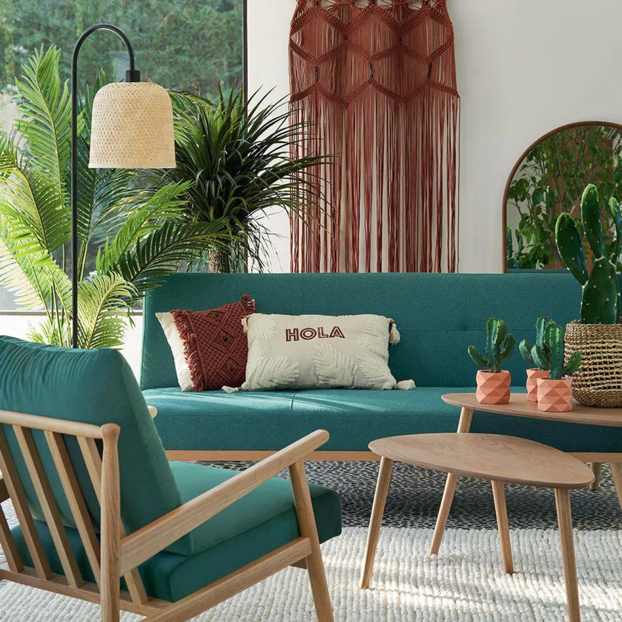 Lampadaire|ATMOSPHERA Lampadaire en bambou (H159 cm) Ali Beige