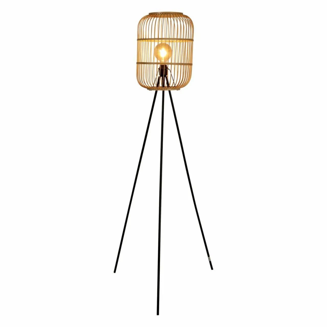 Lampadaire|OSTARIA Lampadaire sur trépied bambou (H152 cm) Hanoi beige Naturel
