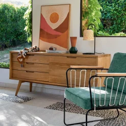 Lampe À Poser|ATMOSPHERA Lampe à poser bambou (H43,5 cm) Ali Beige Naturel