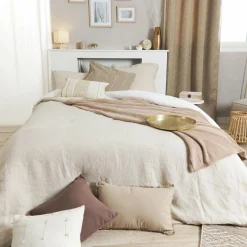 Lampe À Poser|ATMOSPHERA Lampe à poser bois (H21 cm) Toxey Ivoire