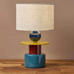 Lampe À Poser|OSTARIA Lampe à poser céramique (H29,5 cm) Logic Multicolore