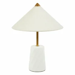 Lampe À Poser|OSTARIA Lampe à poser en céramique (H37 cm) Fiamma he Blanc