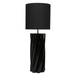 Lampadaire|OSTARIA Lampe à poser en Céramique (H104 cm) Twist e Noir