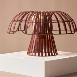 Lampe À Poser|OSTARIA Lampe à poser en métal (20 cm) Poppi Terracotta