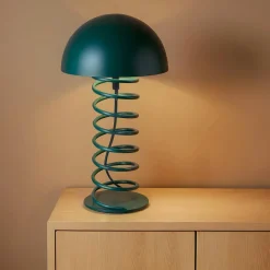 Lampe À Poser|OSTARIA Lampe à poser en métal (H32 cm) Zigzag e Bleu