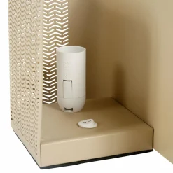 Lampe À Poser|OSTARIA Lampe à poser en métal (L25 x H16 cm) Aladin Noisette