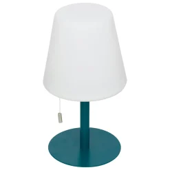 Luminaire Jardin|Eclairage Extérieur|Atmosphera, cru017dateur d'intu017drieur Lampe à poser extérieur LED métal (H30,5 cm) Zack Bleu canard