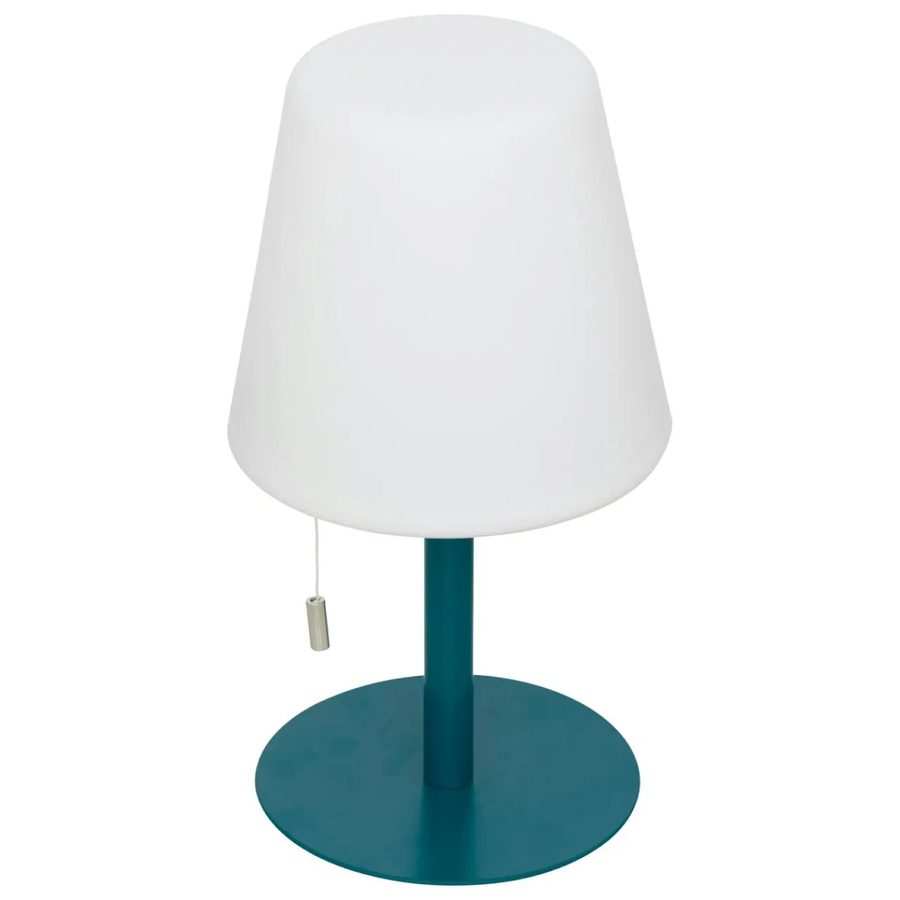 Luminaire Jardin|Eclairage Extérieur|Atmosphera, cru017dateur d'intu017drieur Lampe à poser extérieur LED métal (H30,5 cm) Zack Bleu canard
