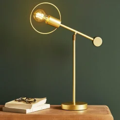Lampe À Poser|OSTARIA Lampe à poser métal (H47 cm) Métées Or
