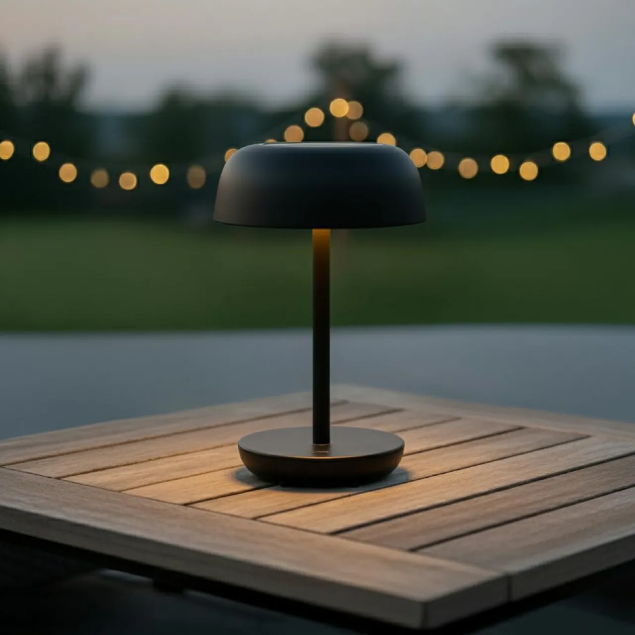Luminaire Jardin|Eclairage Extérieur|KAEMINGK Lampe de table solaire 100 lumens (H29 cm) Singapour Noir