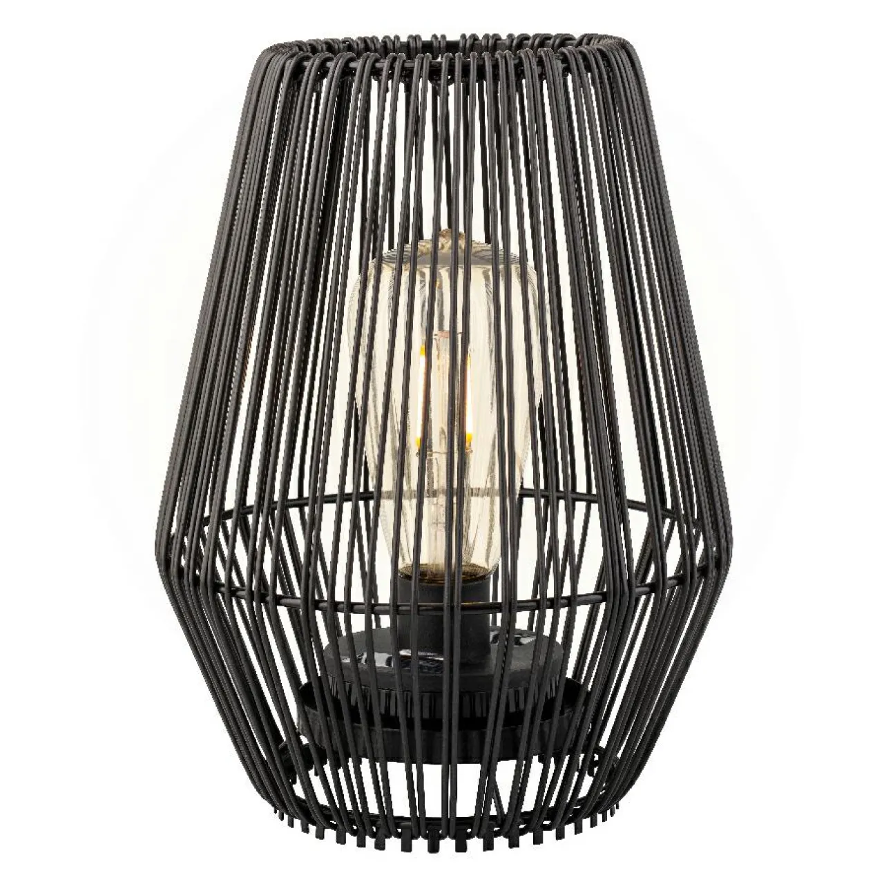 Luminaire Jardin|Eclairage Extérieur|#N/A Lampe de table solaire LED (H23 cm) Calabre Noir