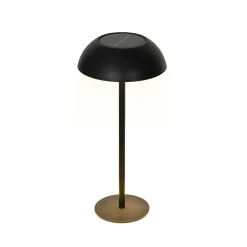 Luminaire Jardin|Eclairage Extérieur|KAEMINGK Lampe de table solaire LED (H33 cm) Malibu Noir