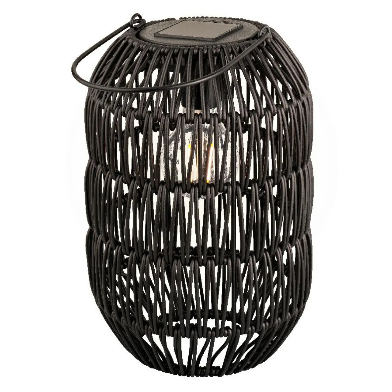 Luminaire Jardin|Eclairage Extérieur|#N/A Lanterne de jardin solaire LED (H24,5 cm) Toscane Noir