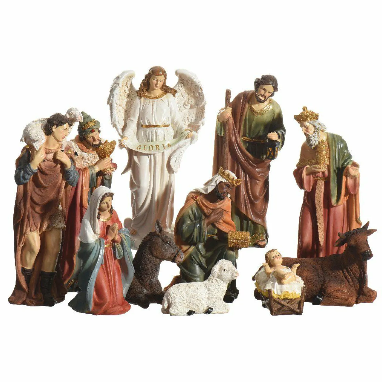 Personnages De Crèche|KAEMINGK Les 11 santons (Hauteur 30 cm) de Pauline