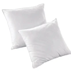 Couette, Oreiller, Traversin|EMINZA Lot Couette chaude anti-acariens (280 x 240 cm) + 2 Oreillers (60 x 60 cm) Comète he Blanc