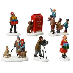 Personnage Et Accessoire Pour Village|KAEMINGK Lot de 6 Figurines pour village (H7,5 cm) Personnages en ville