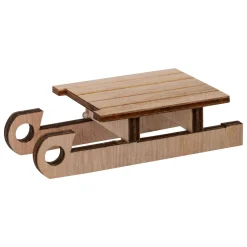 Déco Et Objet De Noël|JJA Lot de 10 accessoires déco en bois (H17 cm) Porte de petite souris Multicolore