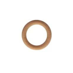 Embrasse, Pince Et Anneaux|LUANCE Lot de 10 anneaux bois (D28 mm) Nils Vernis Beige