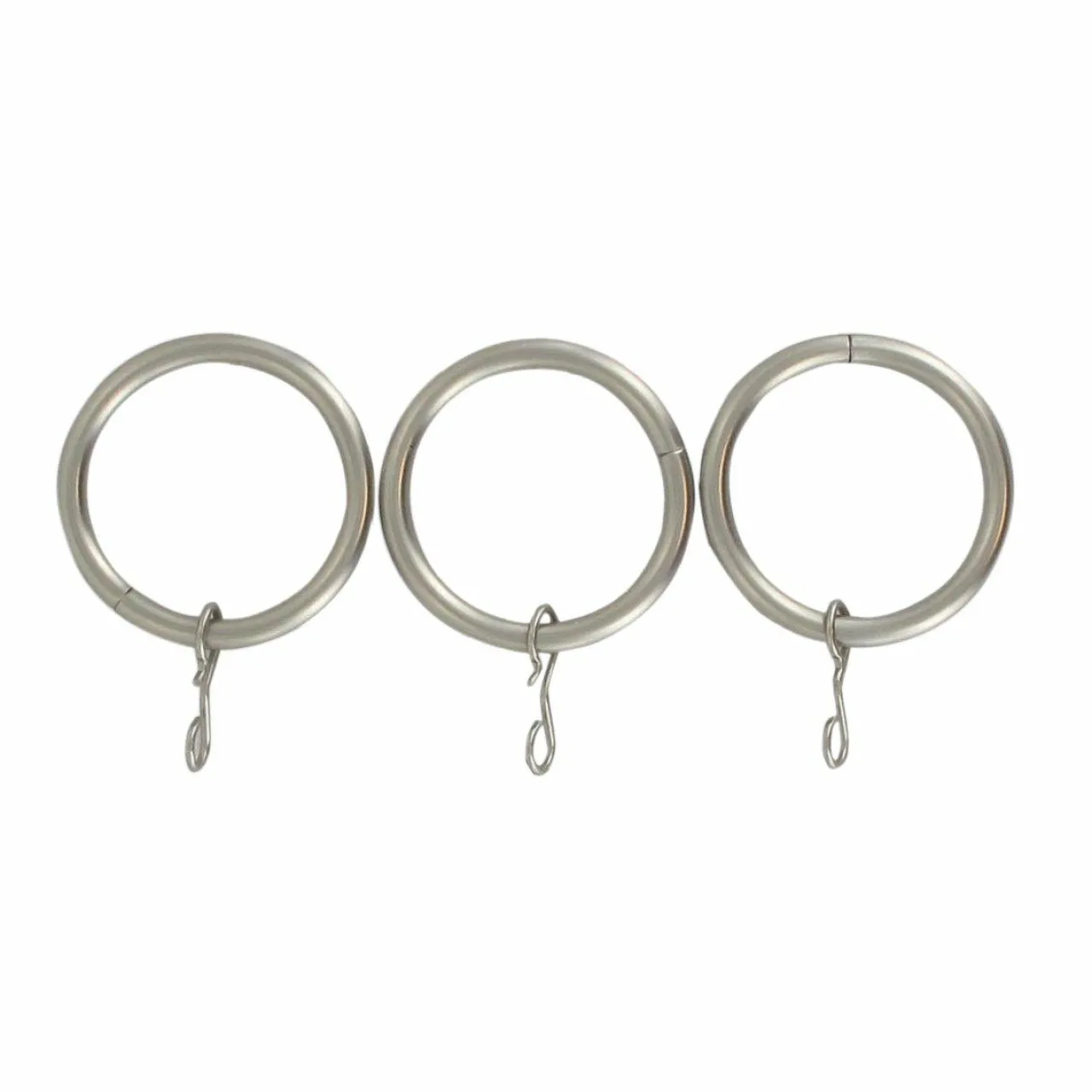 Embrasse, Pince Et Anneaux|LUANCE Lot de 8 anneaux tringle rideau (D20 mm) Jim mat Argent