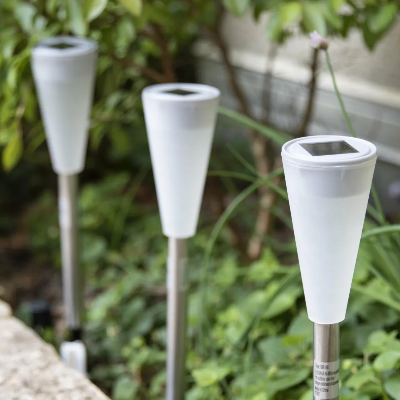 Luminaire Jardin|Eclairage Extérieur|#N/A Lot de 10 bornes de jardin solaires (H26 cm) Marly Multicolore