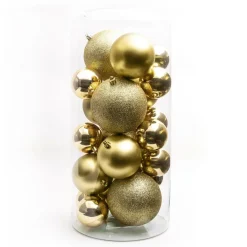 Boule De Noël|EMINZA Lot de 20 boules de Noël assties New Alpine Or