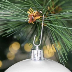 Boule De Noël|EMINZA Lot de 30 boules de Noël assorties New Alpine Blanc