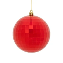 Boule De Noël|JJA Lot de 14 boules de Noël (D160 mm) Miroir Rouge