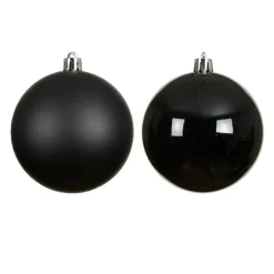 Boule De Noël|KAEMINGK Lot de 16 boules de Noël (D40 mm) Aravis Noir