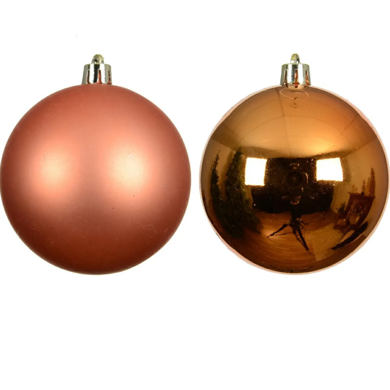 Boule De Noël|KAEMINGK Lot de 12 boules de Noël (D60 mm) Aravis Orange