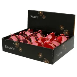 Boule De Noël|KAEMINGK Lot de 12 boules de Noël (D80 mm) Envoûtantes et figue Rouge