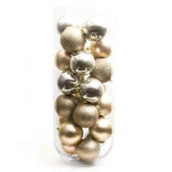 Boule De Noël|EMINZA Lot de 30 boules de Noël (D80 mm) New Alpine Perle