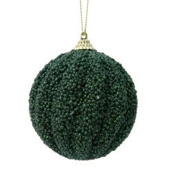 Boule De Noël|KAEMINGK Lot de 12 boules de Noël (D80 mm) Etincelle Vert sapin