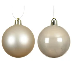 Boule De Noël|KAEMINGK Lot de 6 boules de Noël (D80 mm) Aravis Perle