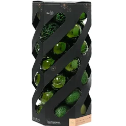 Boule De Noël|KAEMINGK Lot de 35 boules de Noël (D60 mm) Aravis mix Vert sapin