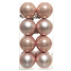 Boule De Noël|KAEMINGK Lot de 16 boules de Noël (D40 mm) Aravis Rose poudré