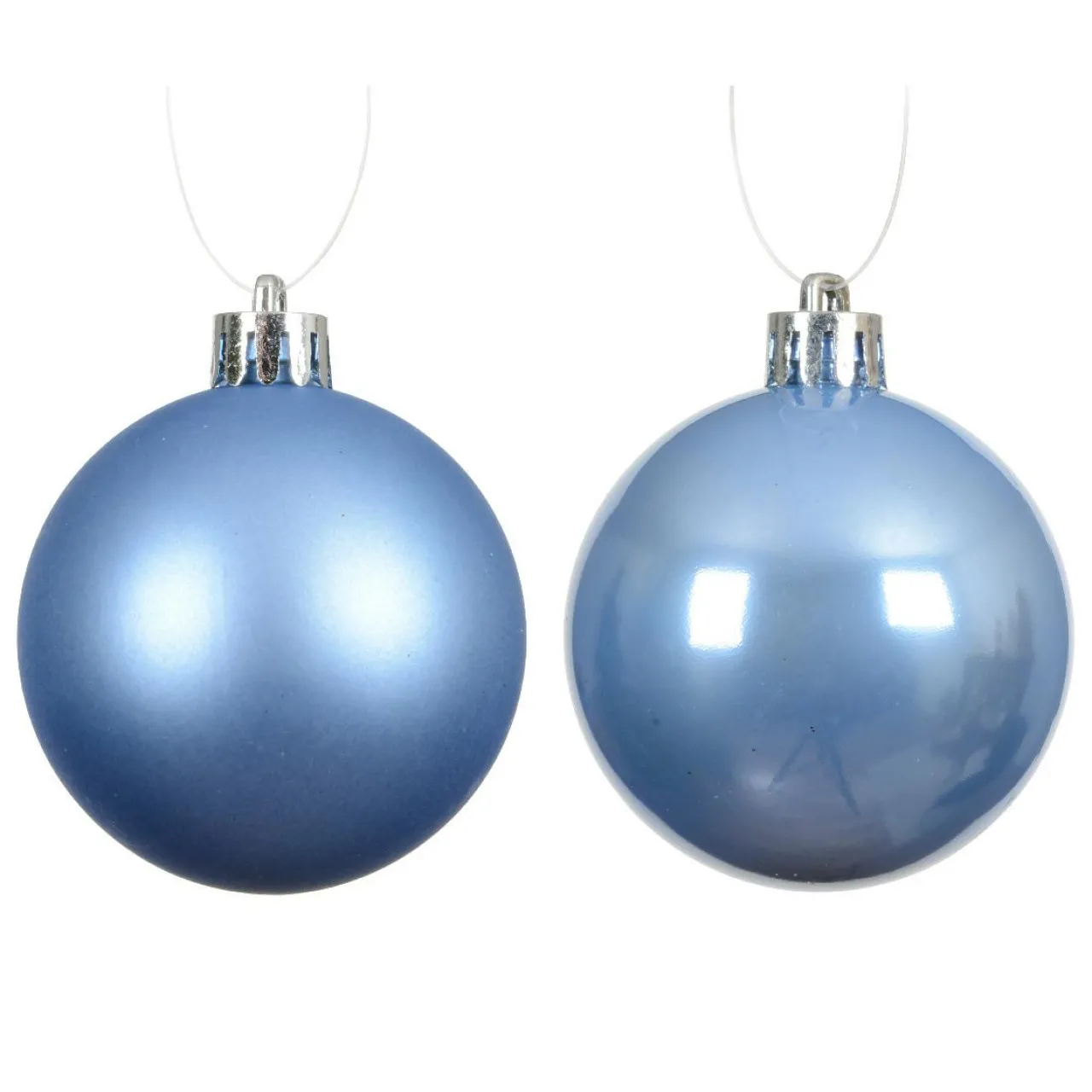 Boule De Noël|KAEMINGK Lot de 16 boules de Noël (D40 mm) Aravis Bleu Ciel