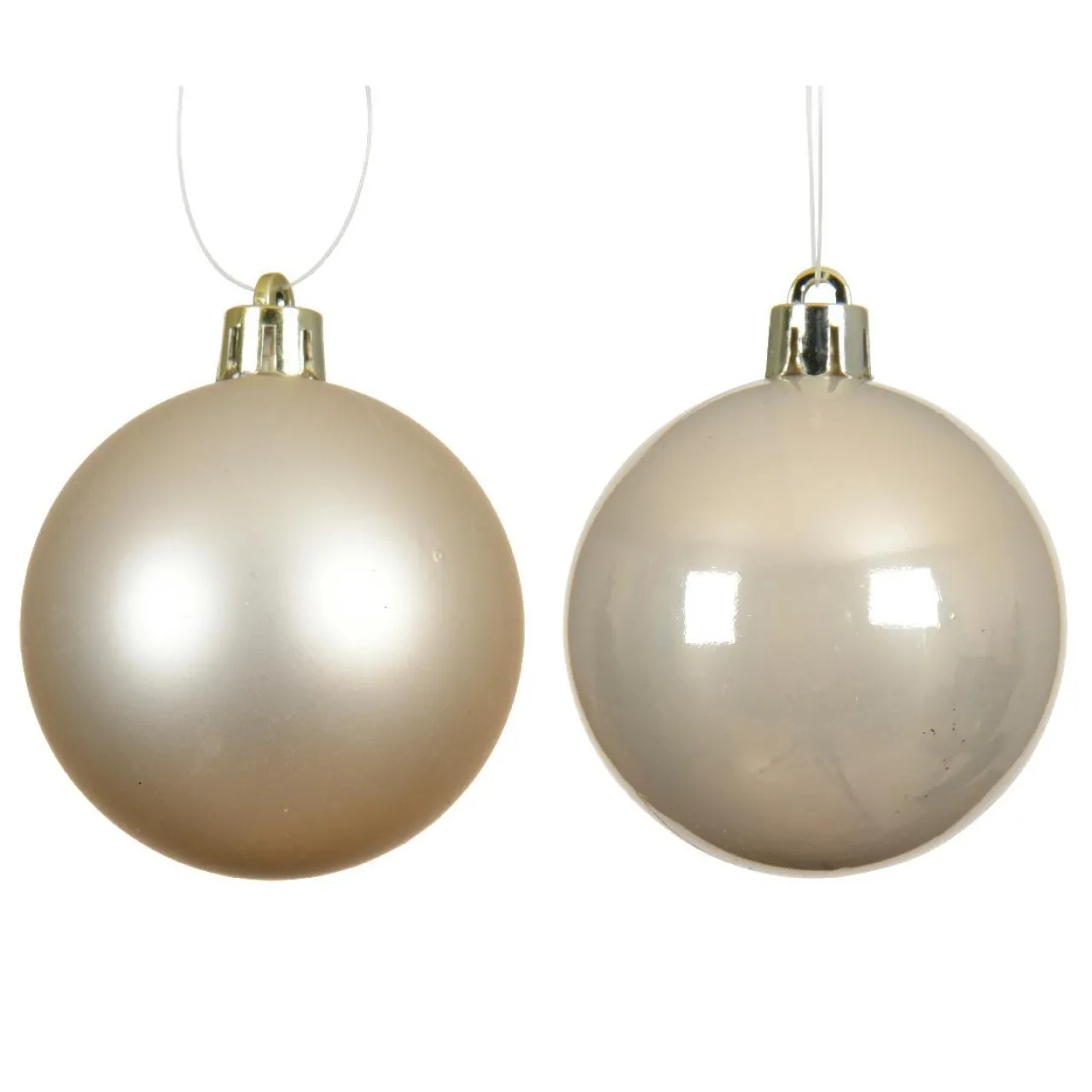 Boule De Noël|KAEMINGK Lot de 12 boules de Noël (D60 mm) Aravis Perle