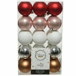 Boule De Noël|KAEMINGK Lot de 30 boules de Noël (D60 mm) Alpine Multicolore