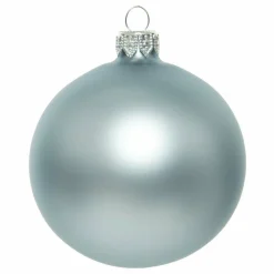 Boule De Noël|KAEMINGK Lot de 4 boules de Noël en verre (D100 mm) Arctique mate Bleu brumeux