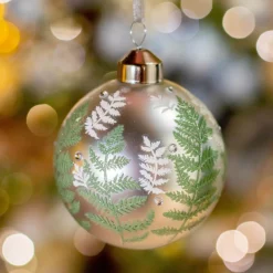 Boule De Noël|KAEMINGK Lot de 3 boules de Noël en verre (D80 mm) Lips Argent