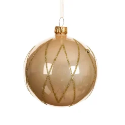 Boule De Noël|KAEMINGK Lot de 6 boules de Noël en verre (D80 mm) Prestige Perle