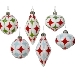 Boule De Noël|KAEMINGK Lot de 12 boules de Noël en verre (D80 mm) Winter time Multicolore