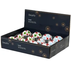 Boule De Noël|KAEMINGK Lot de 12 boules de Noël en verre (D80 mm) Winter time Multicolore