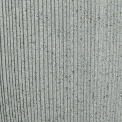 Déco Extérieur Et Cache-Pot|Déco Extérieur Et Cache-Pot|EMINZA Lot de 2 cache-pots d'extérieur (H57-48 cm) Lennox strié Gris clair