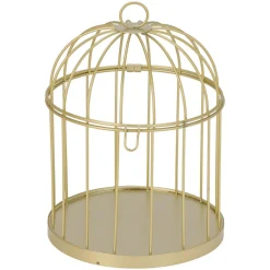 Déco Et Objet De Noël|KOOPMAN Lot de 3 cages à oiseaux (H41 cm) Christmas Chic Dé Or